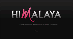 Desktop Screenshot of himalaya-collection.com